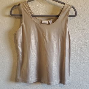 CHICOS GOLD TANK SIZE 0